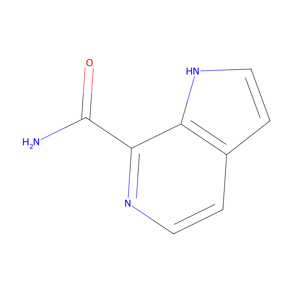 1H-pyrrolo[2,3-c]pyridine-7-carboxamide molecular structure, CAS 1448259-11-7