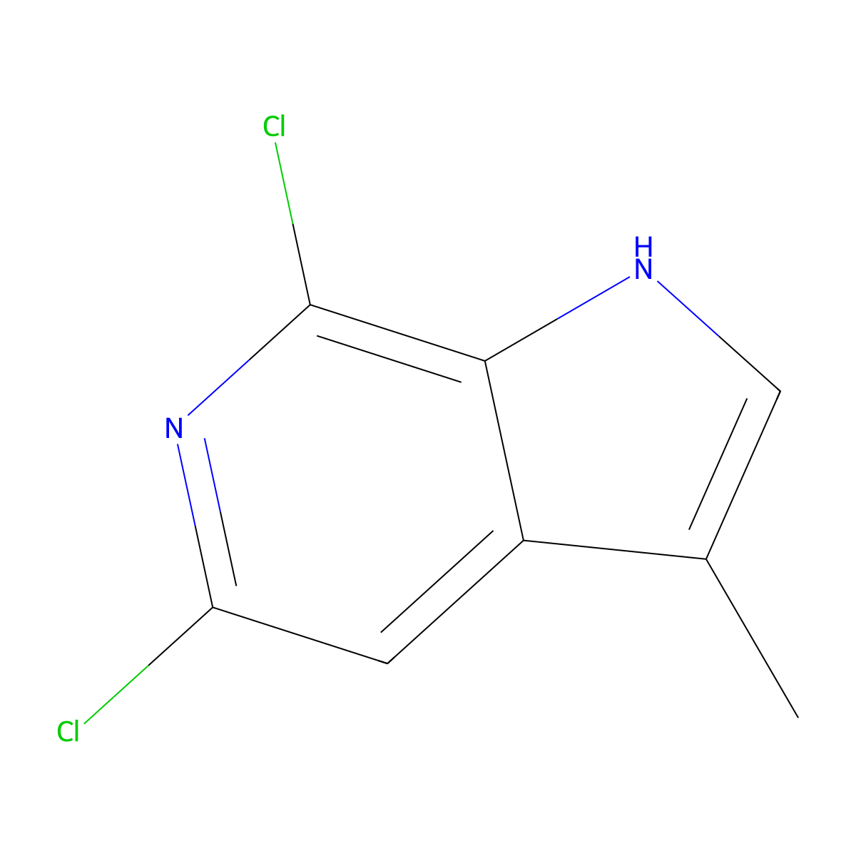 5,7-Dichloro-3-methyl-6-azaindole molecular structure, CAS 1448259-48-0
