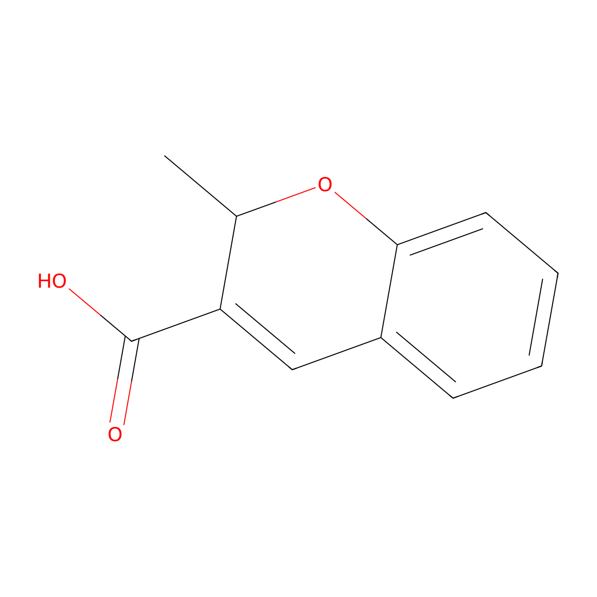 2-methyl-2H-chromene-3-carboxylic acid molecular structure, CAS 1448259-67-3