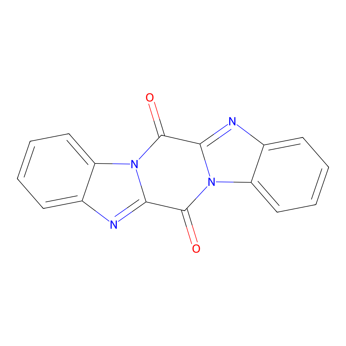 6h,13h-Benzimidazo[1',2':4,5]pyrazino[1,2-a]benzimidazole-6,13-dione molecular structure, CAS 14483-72-8