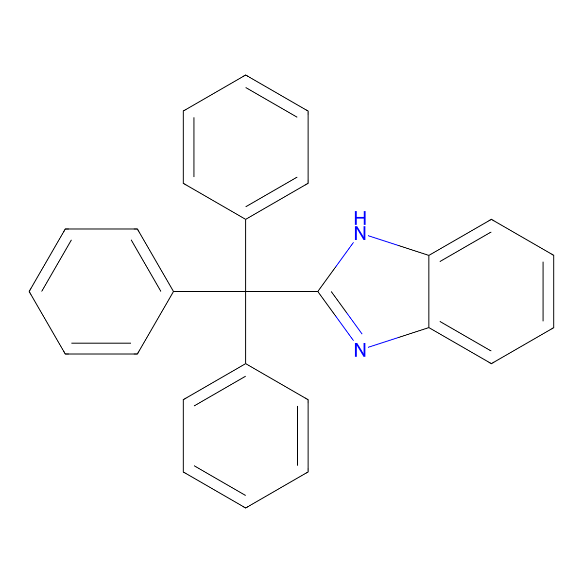 2-Trityl-1H-benzo[d]imidazole molecular structure, CAS 14483-88-6