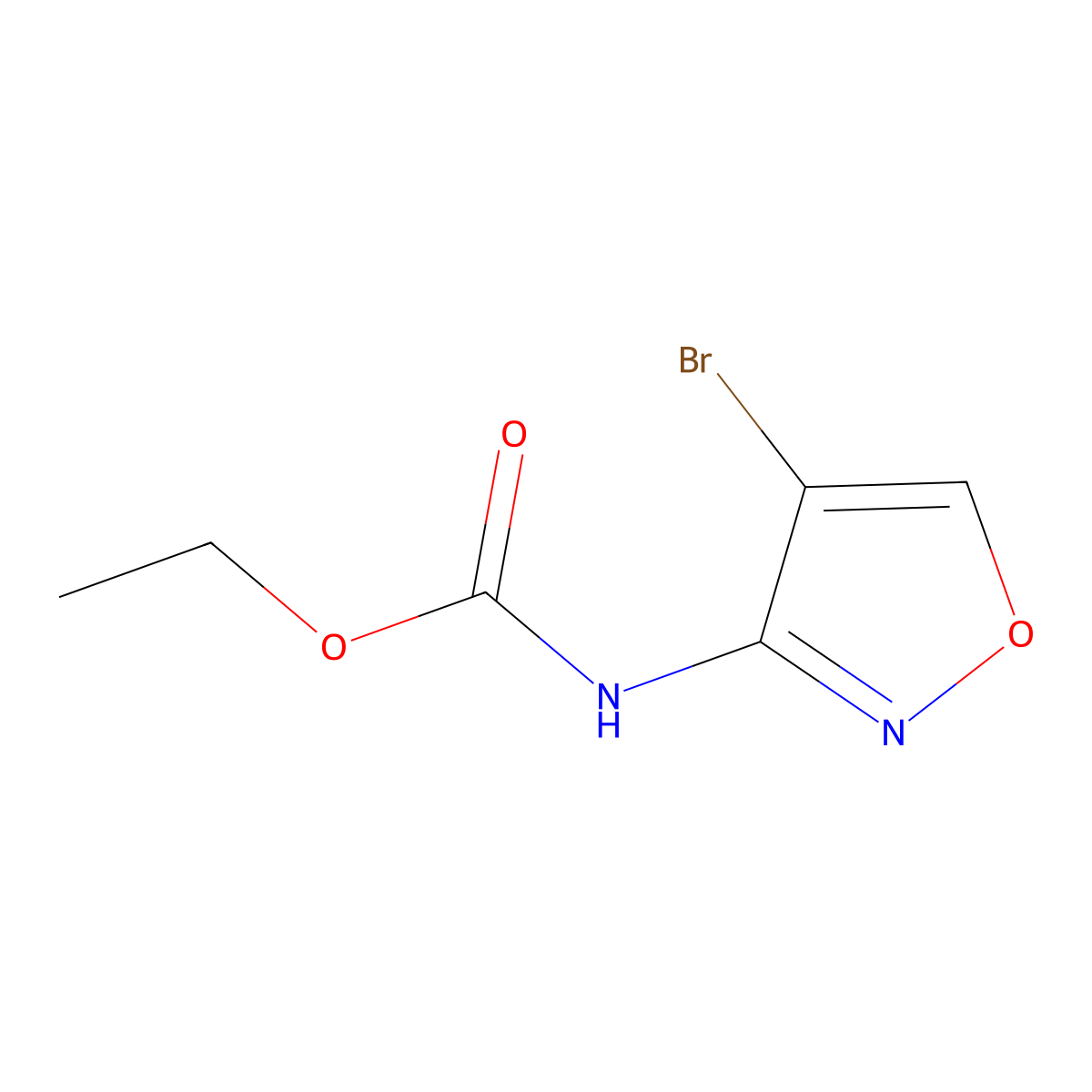 Ethyl (4-bromoisoxazol-3-yl)carbamate molecular structure, CAS 1448305-31-4