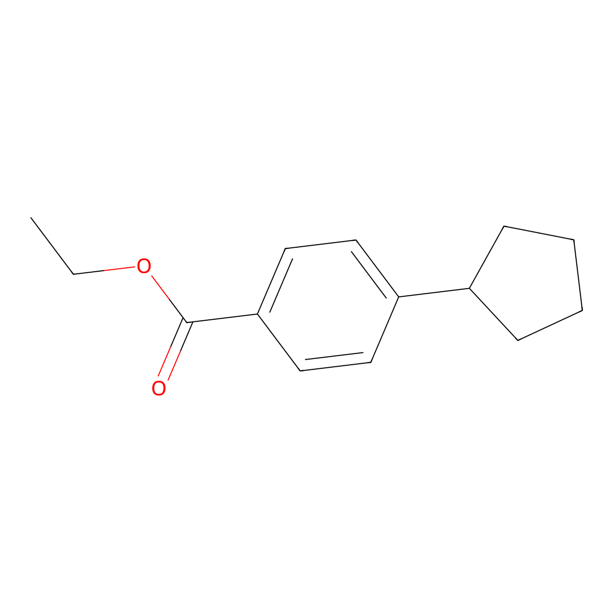 Ethyl 4-cyclopentylbenzoate molecular structure, CAS 1448351-68-5