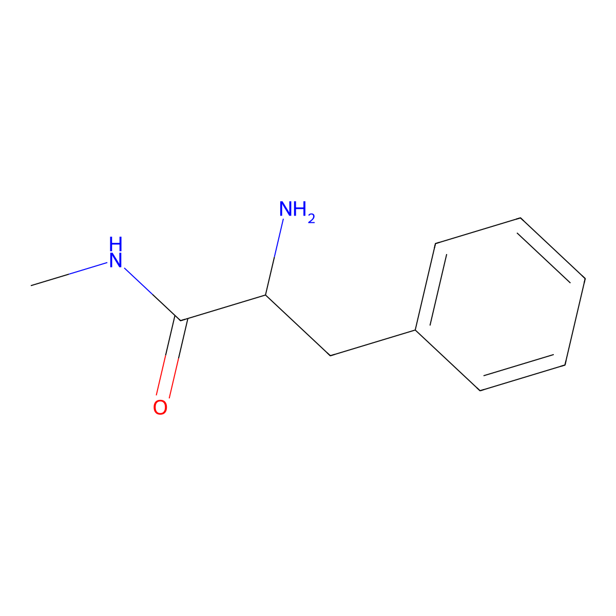 (R)-2-Amino-N-methyl-3-phenylpropanamide molecular structure, CAS 144836-90-8