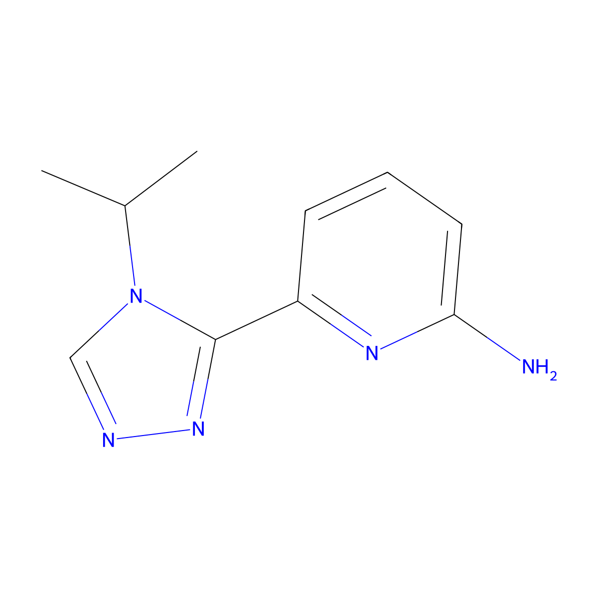 6-(4-isopropyl-4H-1,2,4-triazol-3-yl)pyridin-2-amine molecular structure, CAS 1448427-99-3