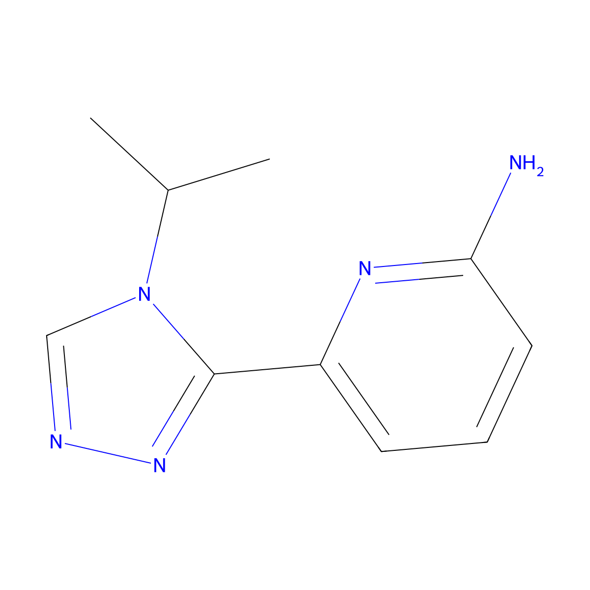 6-(4-isopropyl-4H-1,2,4-triazol-3-yl)pyridin-2-amine molecular structure, CAS 1448427-99-3
