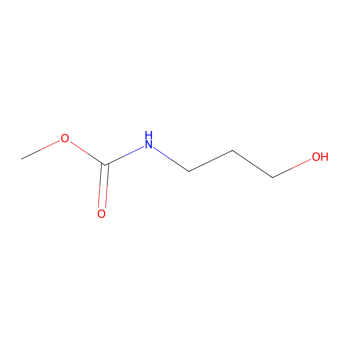 methyl N-(3-hydroxypropyl)carbamate molecular structure, CAS 14485-12-2