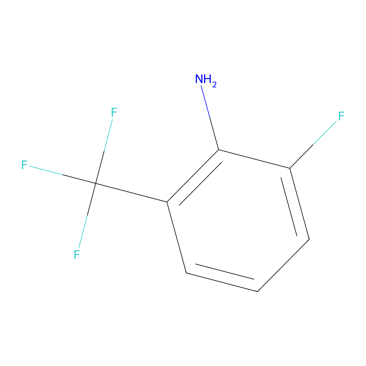 2-Fluoro-6-(trifluoromethyl)aniline molecular structure, CAS 144851-61-6