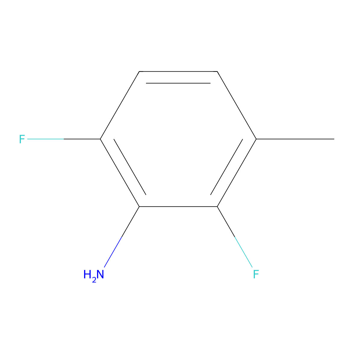 2,6-Difluoro-3-methylaniline molecular structure, CAS 144851-63-8