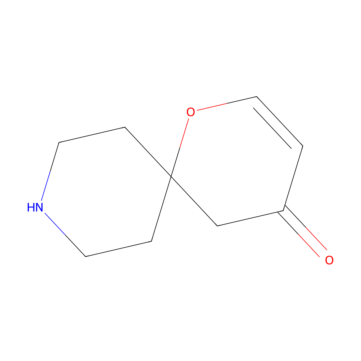 1-Oxa-9-azaspiro[5.5]undec-2-en-4-one molecular structure, CAS 1448520-13-5