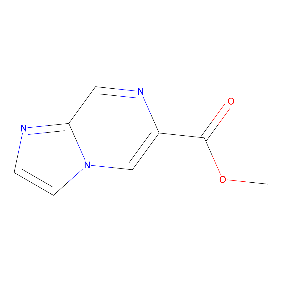 Methyl imidazo[1,2-A]pyrazine-6-carboxylate molecular structure, CAS 1448536-57-9