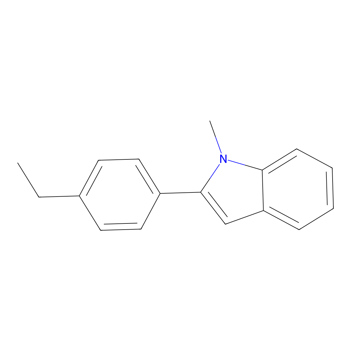 2-(4-Ethylphenyl)-1-methyl-1H-indole molecular structure, CAS 1448547-41-8
