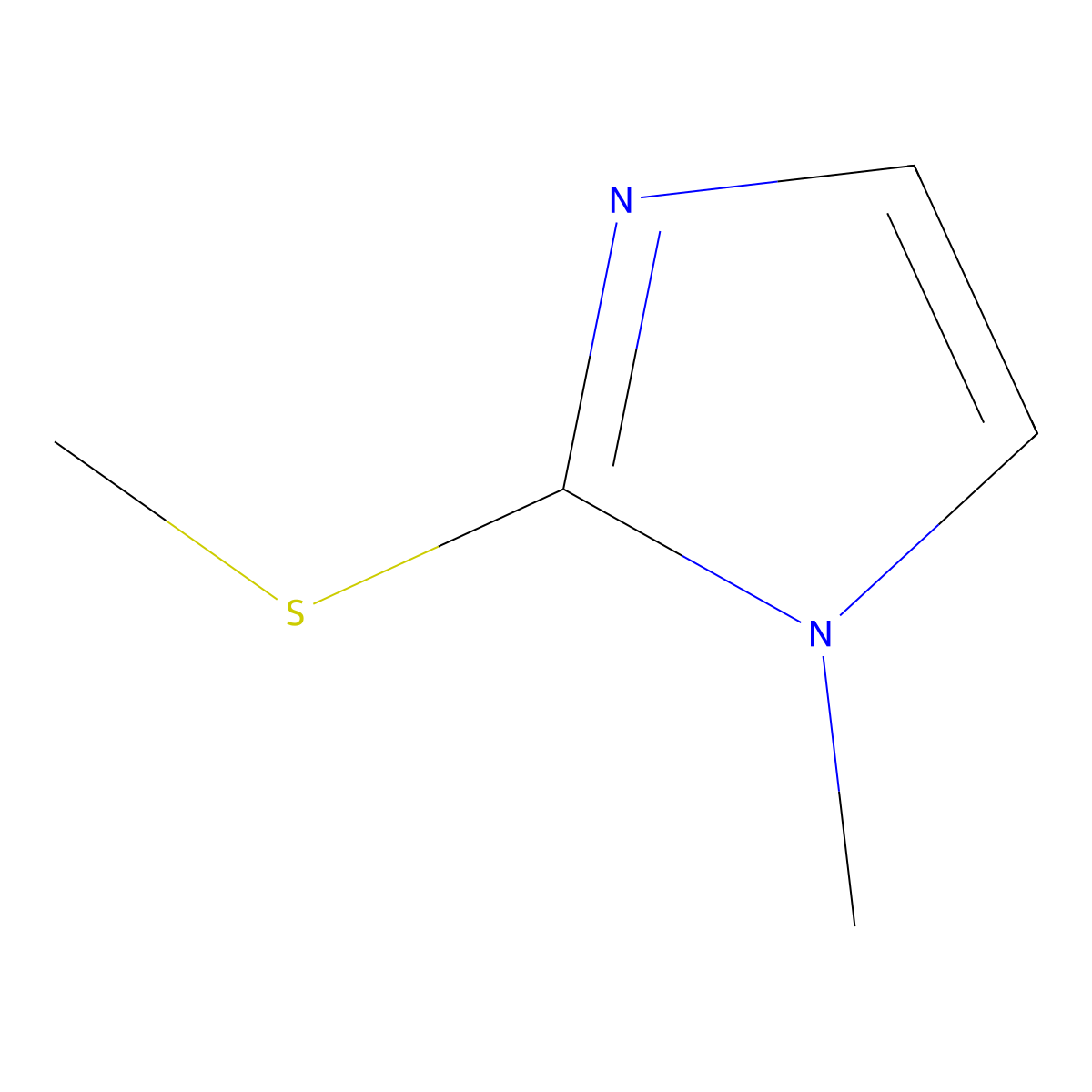 Methimazole methyl sulfide molecular structure, CAS 14486-52-3