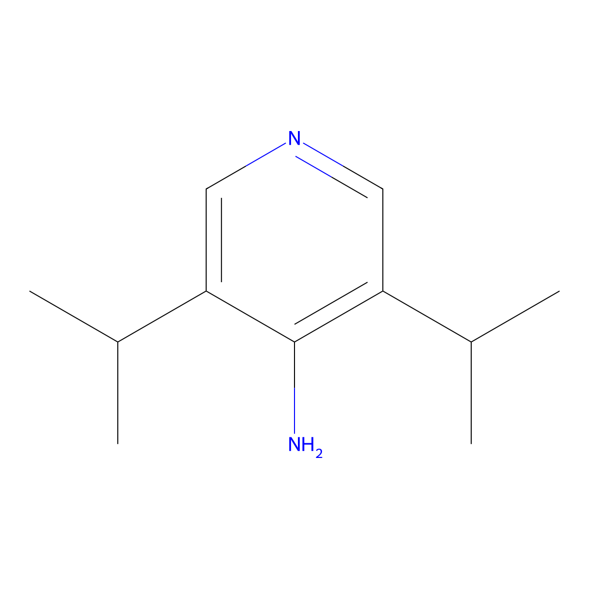 3,5-Diisopropylpyridin-4-amine molecular structure, CAS 1448615-55-1