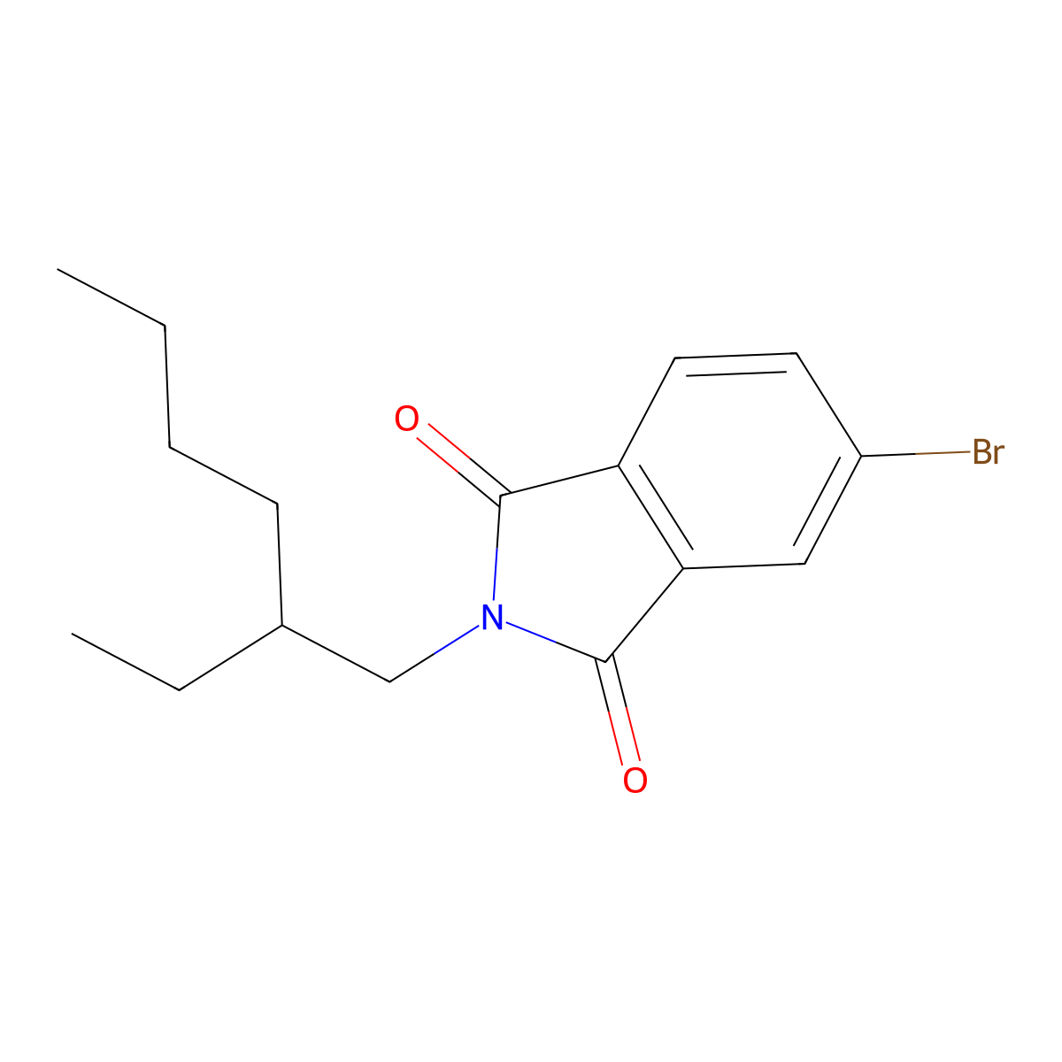 5-Bromo-2-(2-ethylhexyl)isoindoline-1,3-dione molecular structure, CAS 1448637-27-1