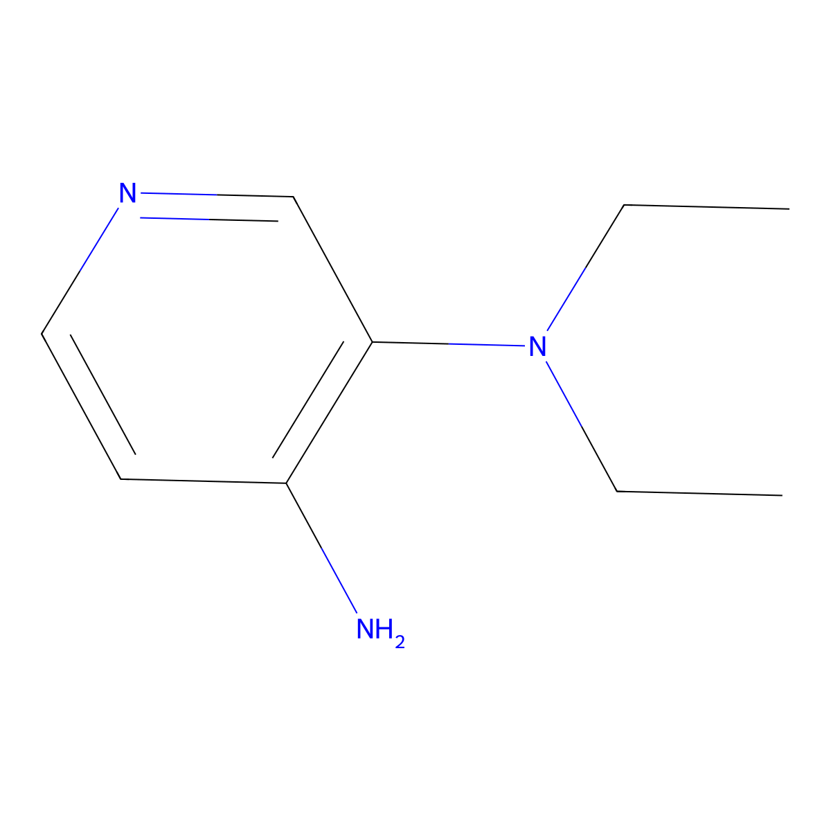4-Amino-3-(diethylamino)pyridine molecular structure, CAS 144864-29-9