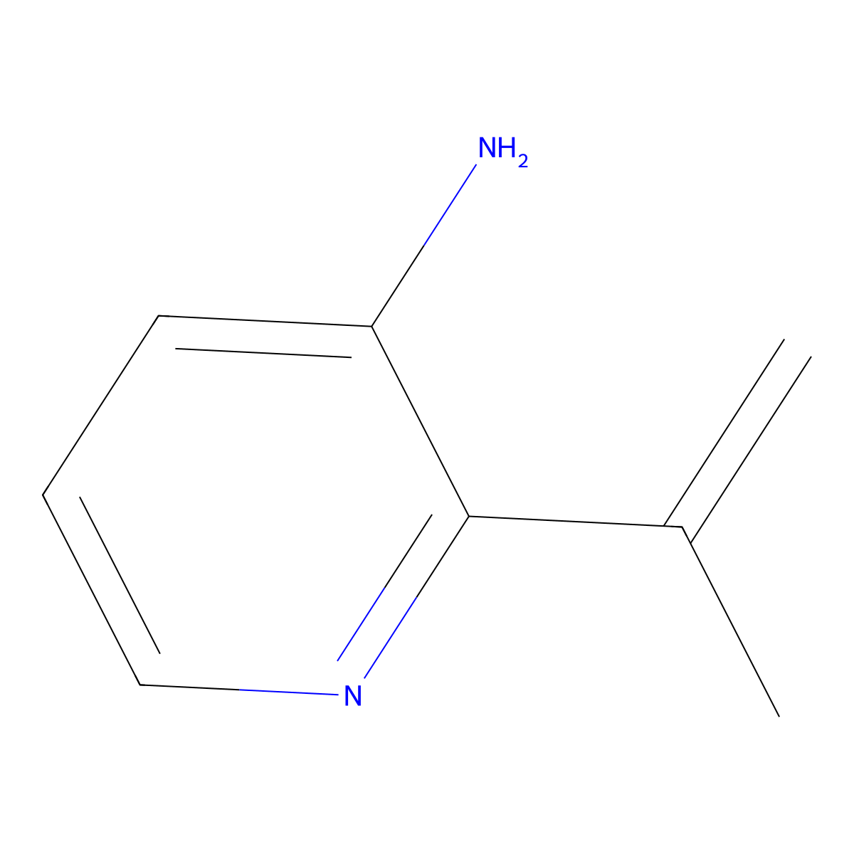 2-(Prop-1-en-2-yl)pyridin-3-amine molecular structure, CAS 1448662-01-8