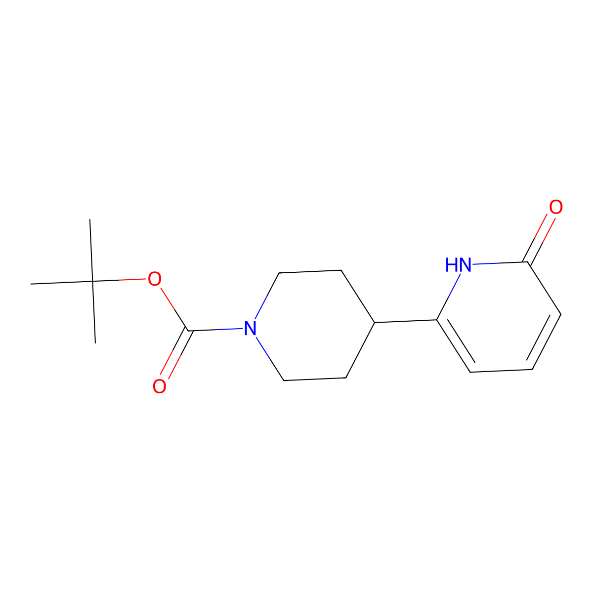 tert-Butyl 4-(6-hydroxypyridin-2-yl)piperidine-1-carboxylate molecular structure, CAS 1448682-17-4