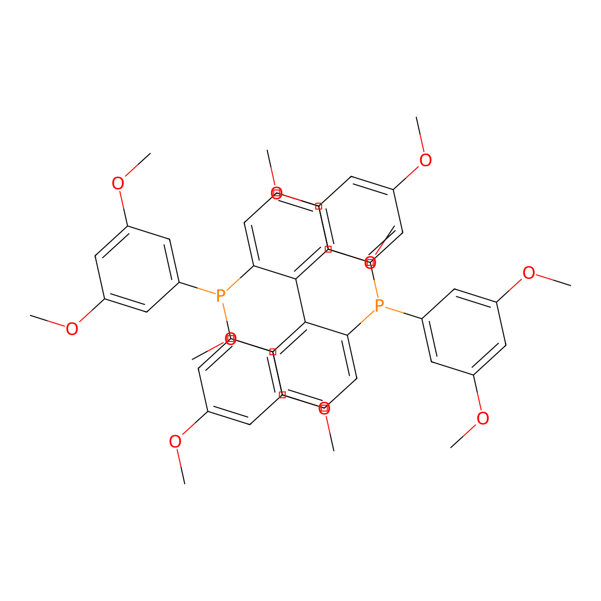 (S)-2,2'-Bis[di(3,5-dimethoxyphenyl)phosphino]-6,6'-dimethoxy-1,1'-biphenyl molecular structure, CAS 1448723-00-9