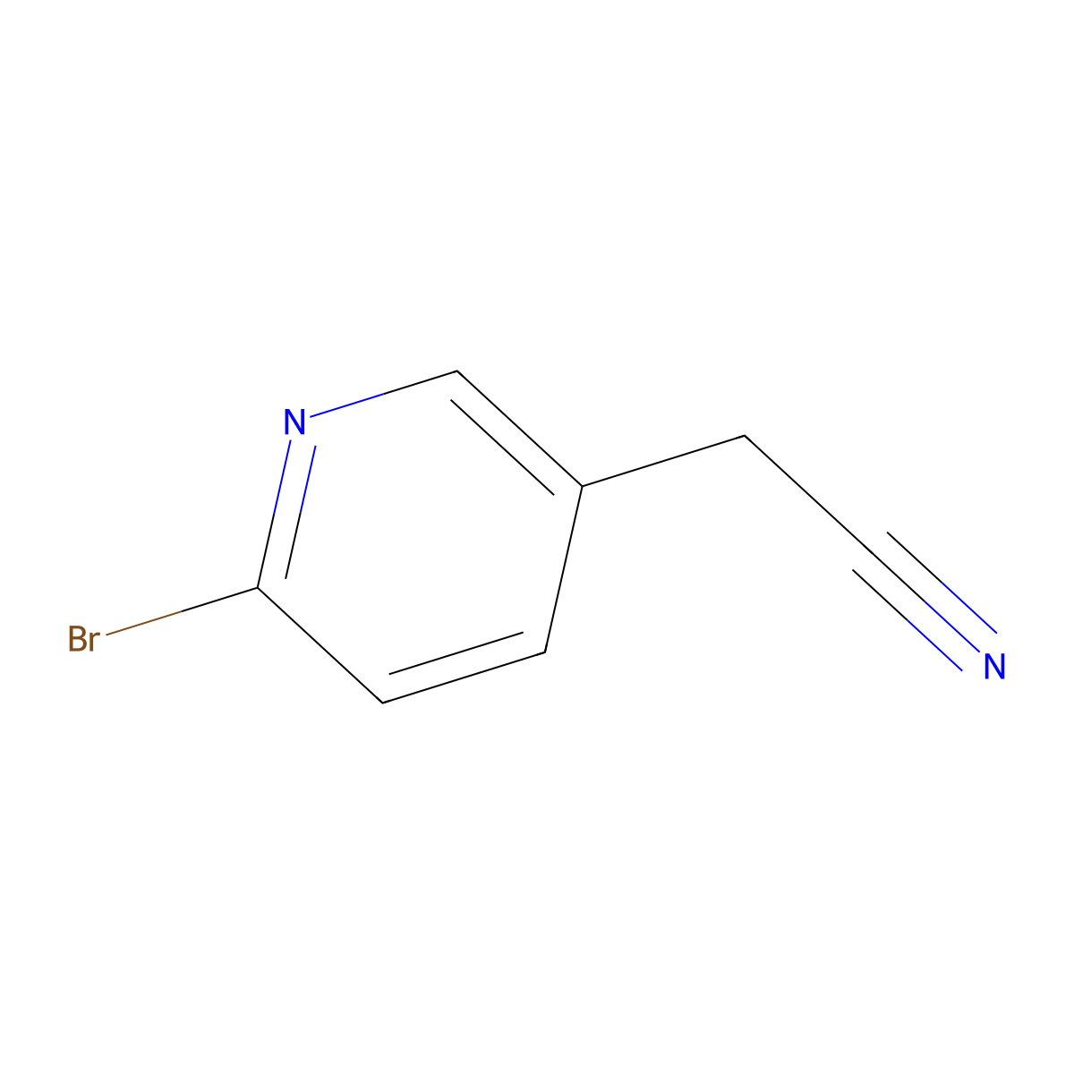 2-(6-Bromopyridin-3-yl)acetonitrile molecular structure, CAS 144873-99-4