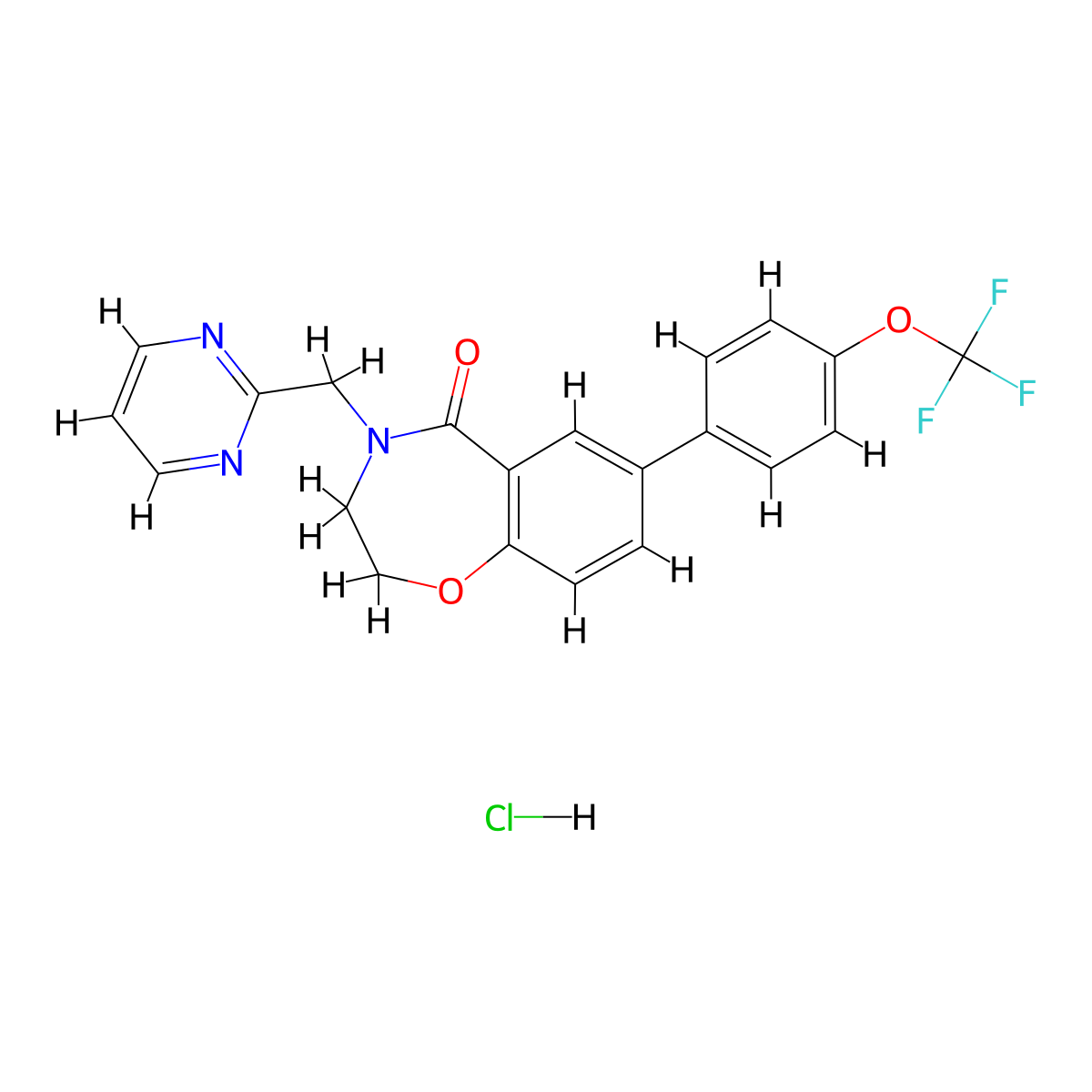 Eleclazine hydrochloride molecular structure, CAS 1448754-43-5