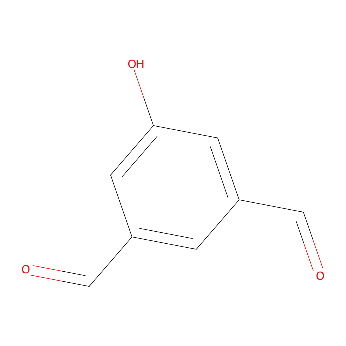 5-Hydroxyisophthalaldehyde molecular structure, CAS 144876-14-2