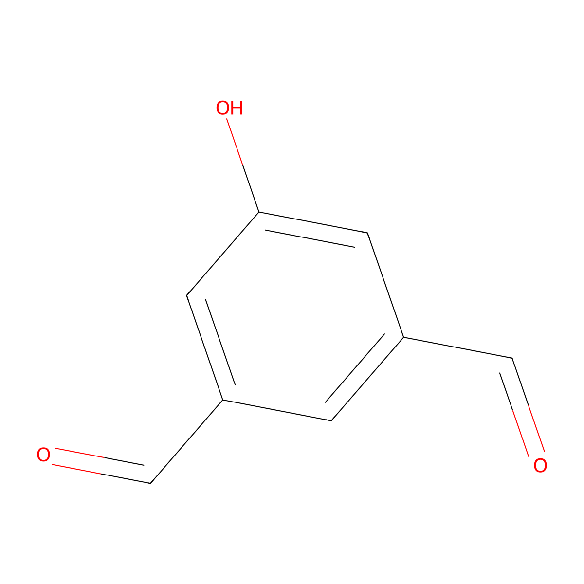5-Hydroxyisophthalaldehyde molecular structure, CAS 144876-14-2