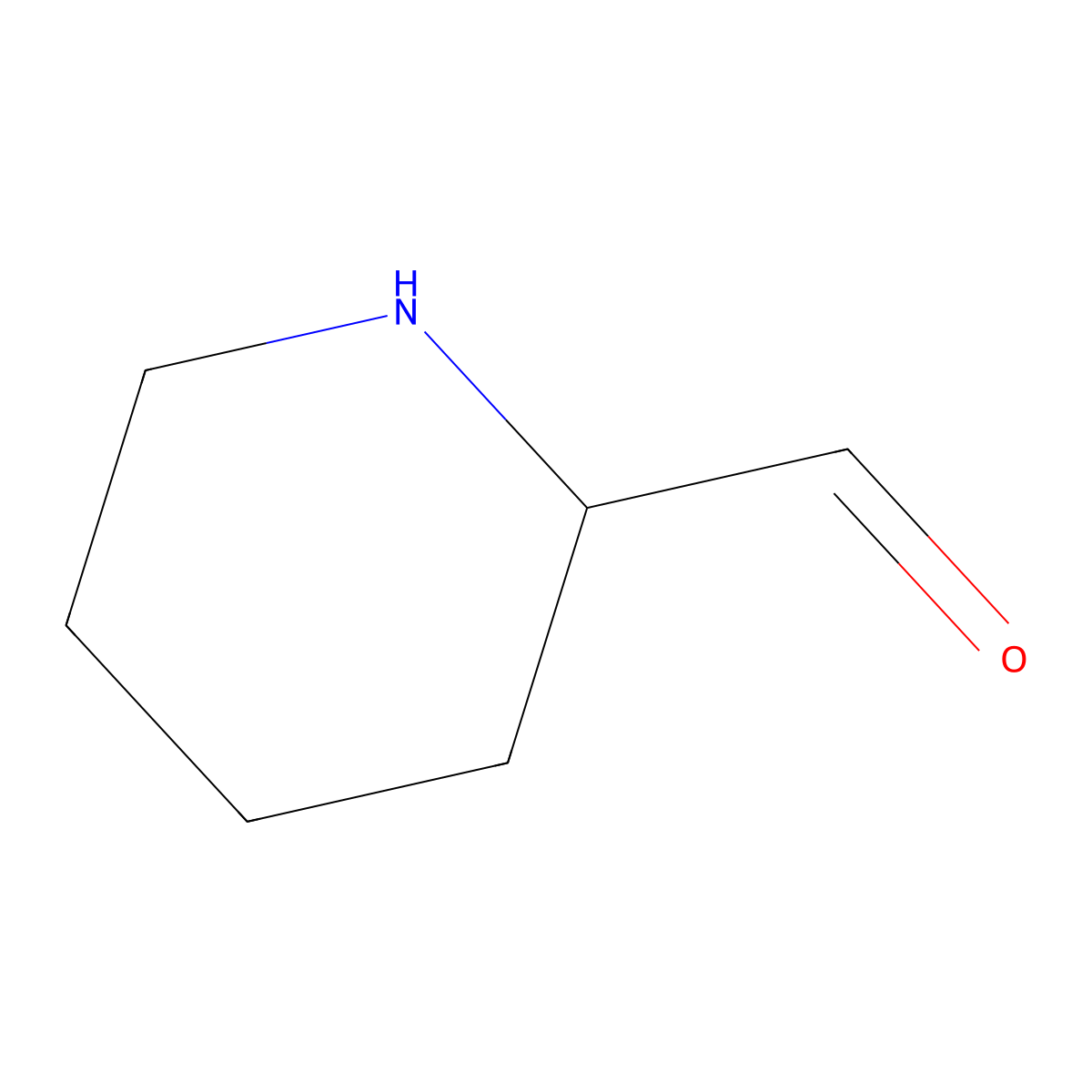 2-Formylpiperidine molecular structure, CAS 144876-20-0
