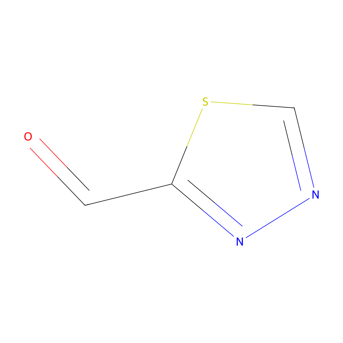 1,3,4-Thiadiazole-2-carbaldehyde molecular structure, CAS 144876-24-4
