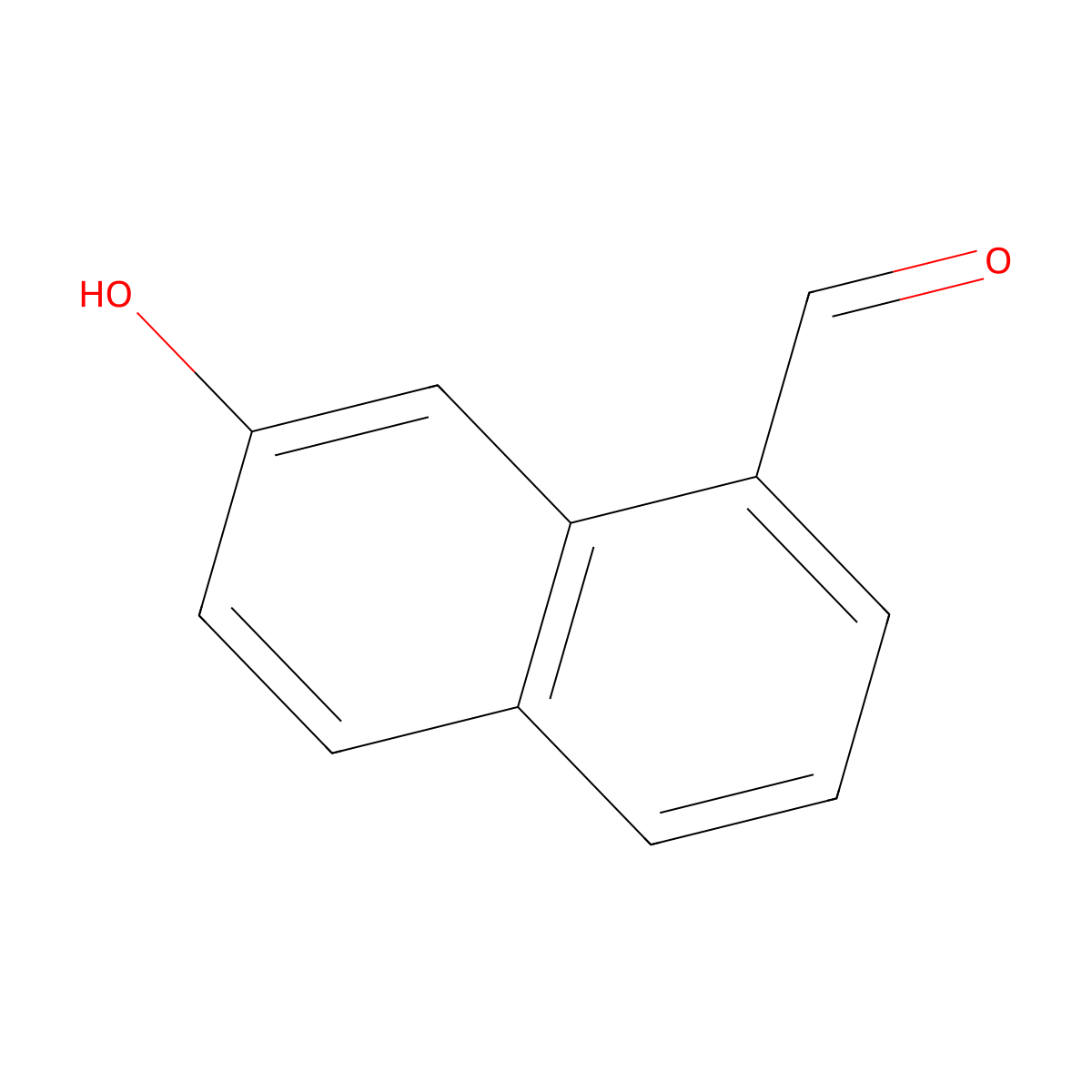 7-Hydroxynaphthalene-1-carbaldehyde molecular structure, CAS 144876-32-4