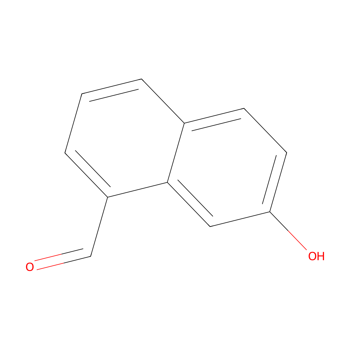 7-Hydroxynaphthalene-1-carbaldehyde molecular structure, CAS 144876-32-4