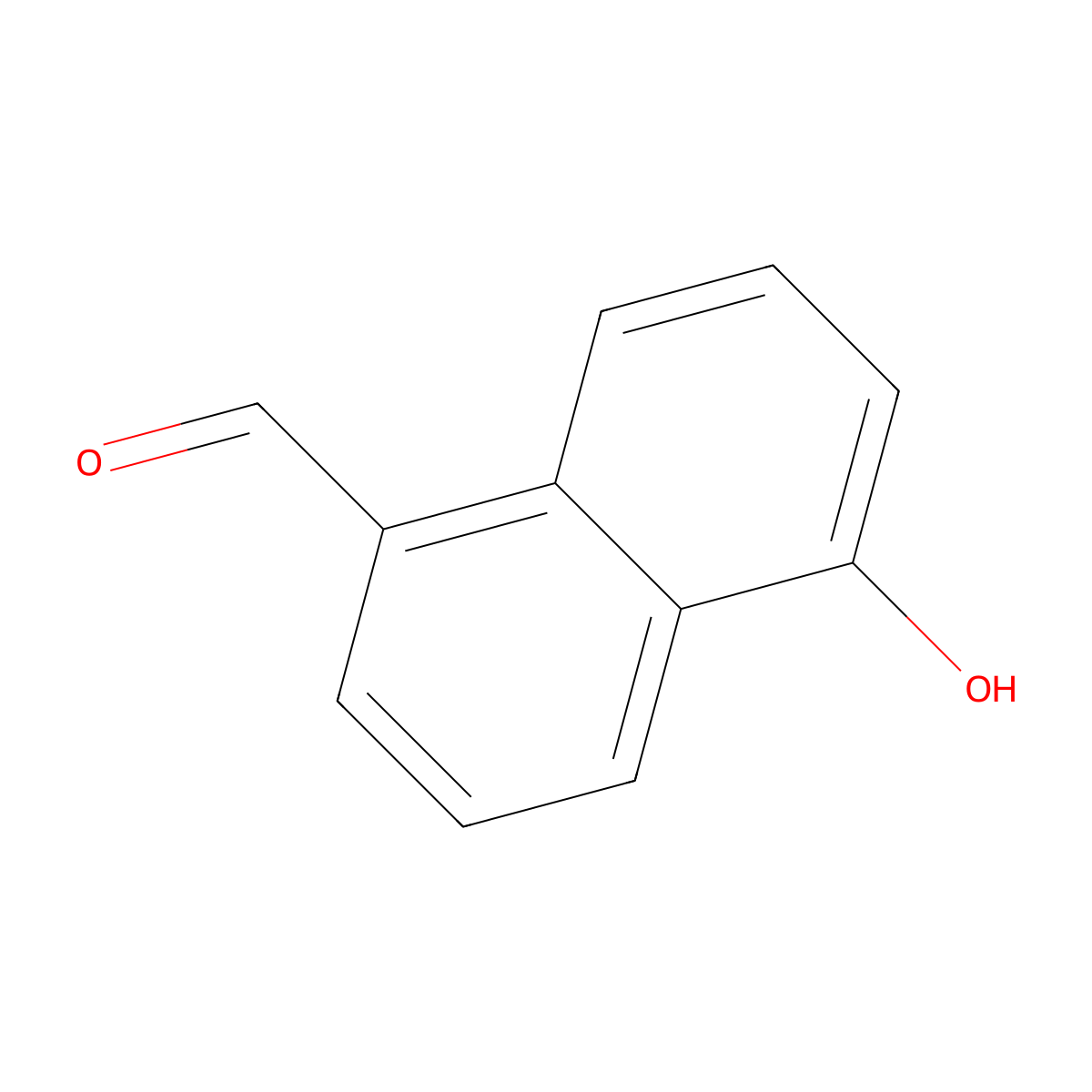 5-Hydroxynaphthalene-1-carbaldehyde molecular structure, CAS 144876-33-5