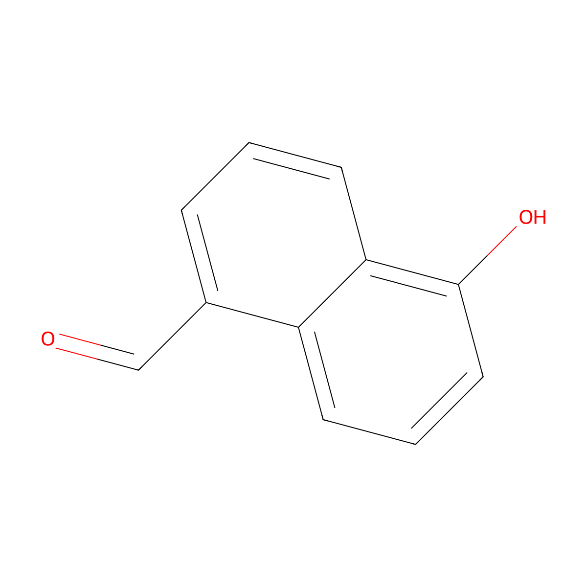 5-Hydroxynaphthalene-1-carbaldehyde molecular structure, CAS 144876-33-5