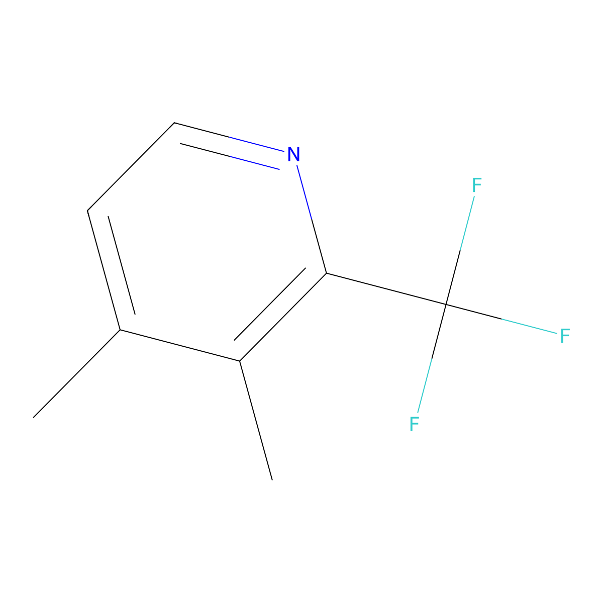 3,4-Dimethyl-2-(trifluoromethyl)pyridine molecular structure, CAS 1448776-76-8
