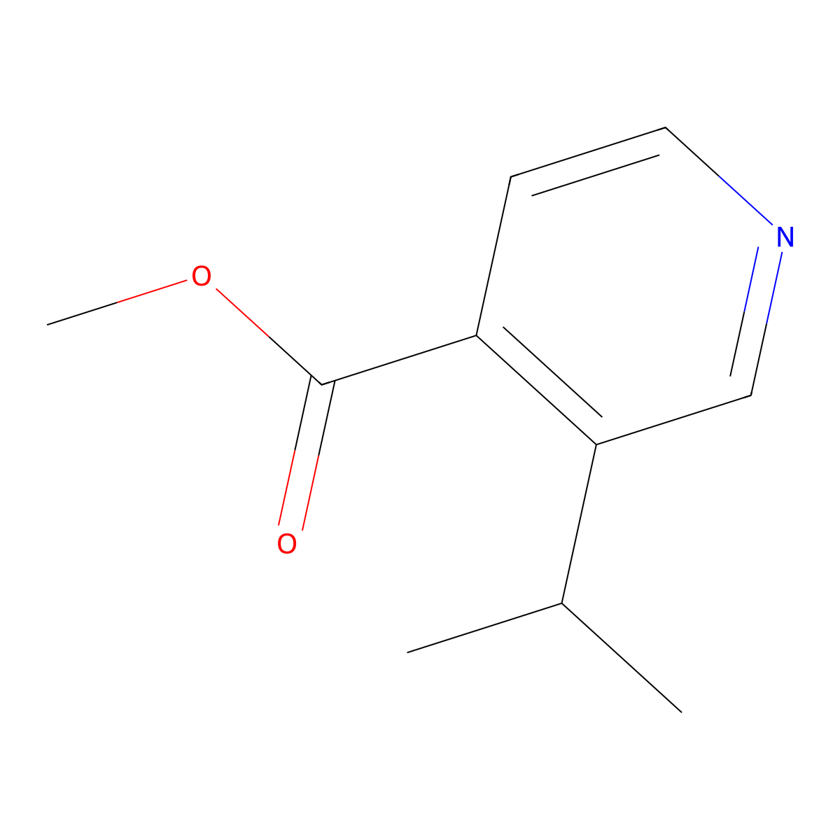 Methyl 3-isopropylisonicotinate molecular structure, CAS 1448777-20-5