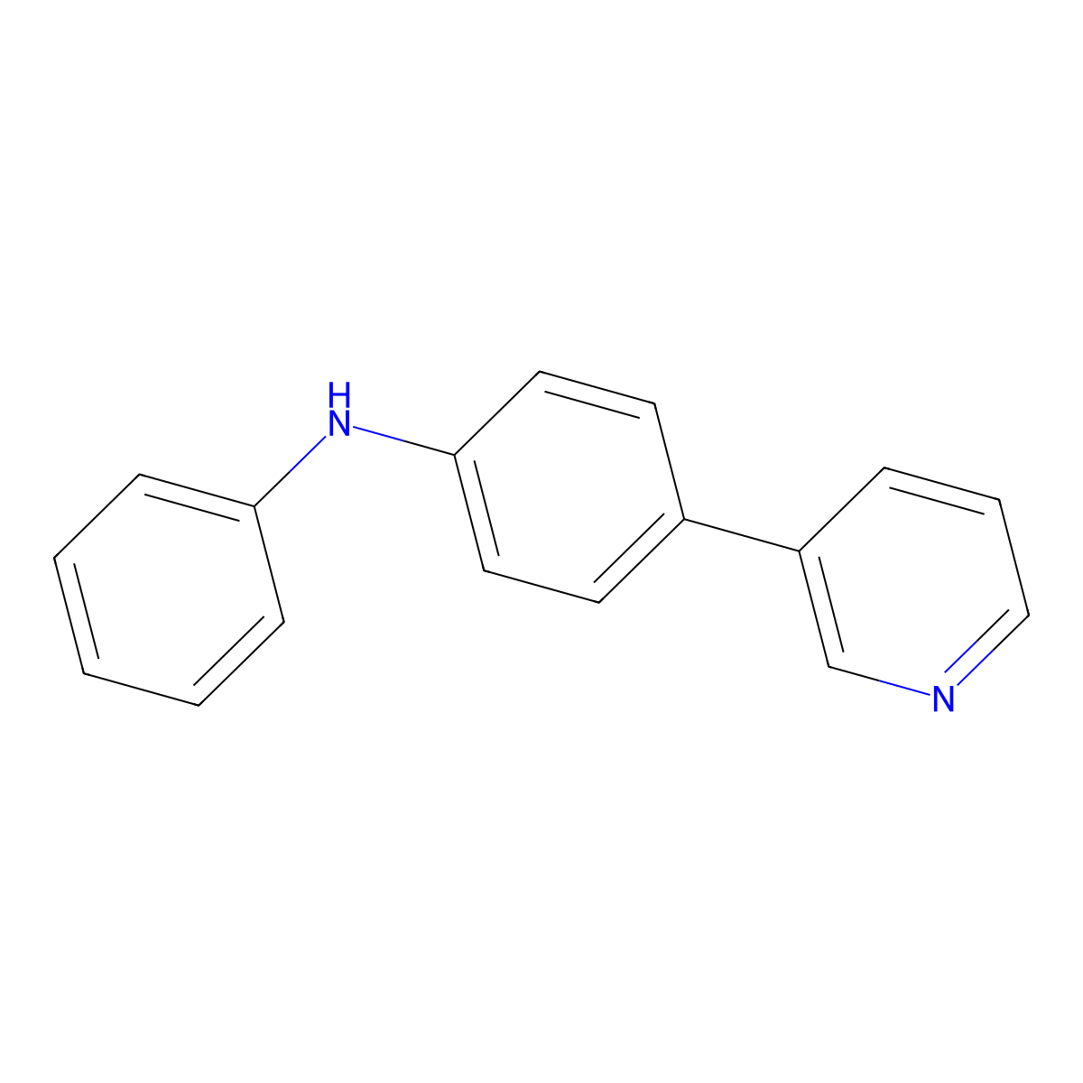 N-phenyl-4-(pyridin-3-yl)aniline molecular structure, CAS 1448787-63-0