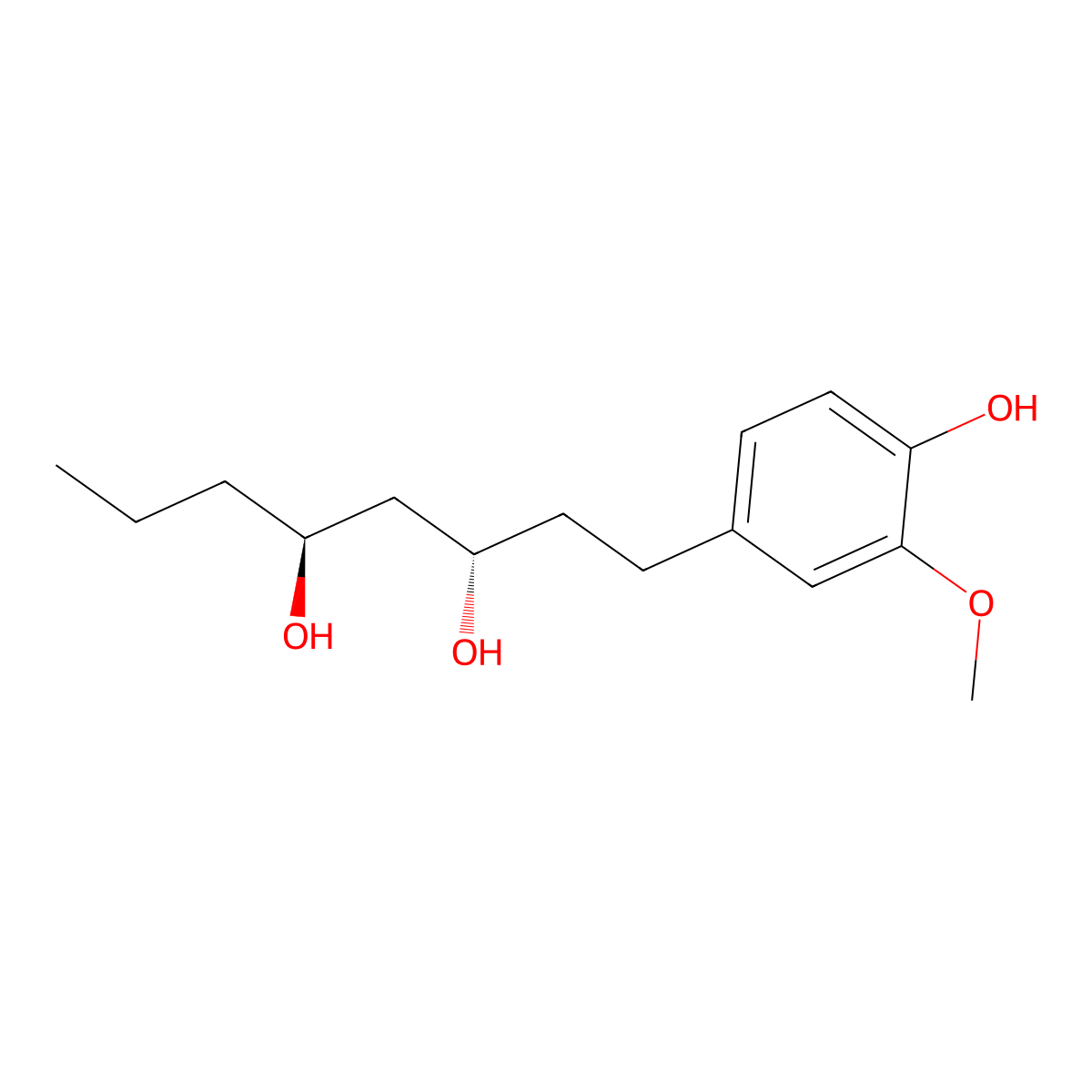(3S,5S)-[4]-Gingerdiol molecular structure, CAS 1448789-37-4
