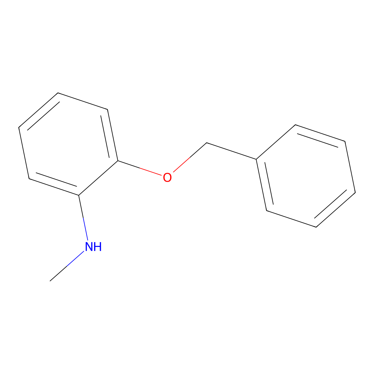 2-(Benzyloxy)-N-methylaniline molecular structure, CAS 144879-44-7