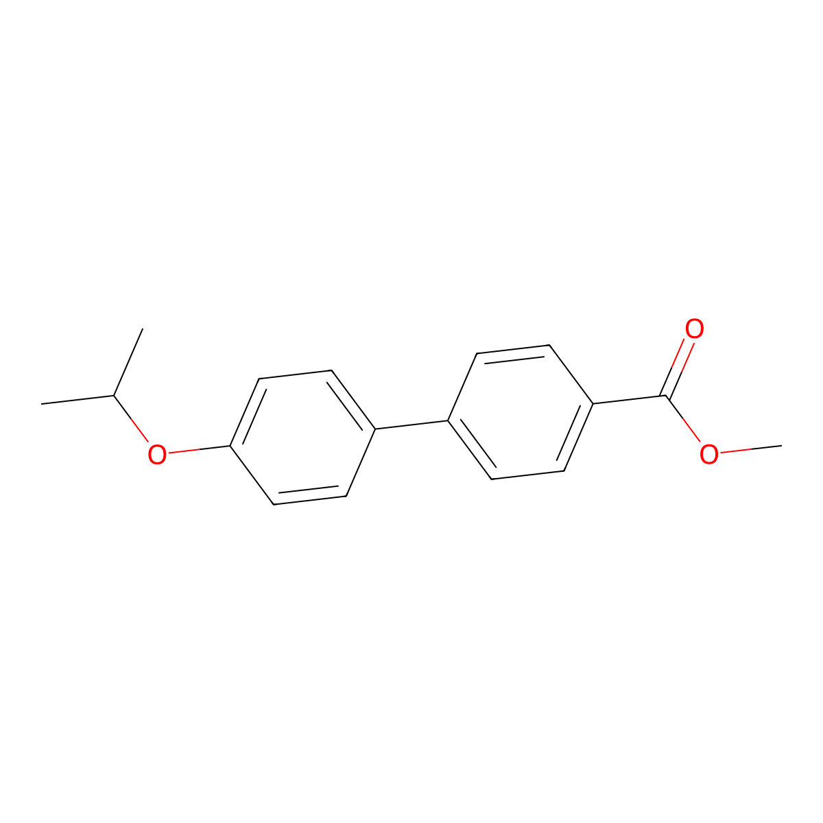Methyl 4'-isopropoxy-[1,1'-biphenyl]-4-carboxylate molecular structure, CAS 1448817-05-7