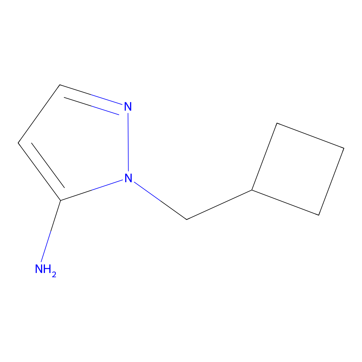 1-(Cyclobutylmethyl)-1H-pyrazol-5-amine molecular structure, CAS 1448854-94-1