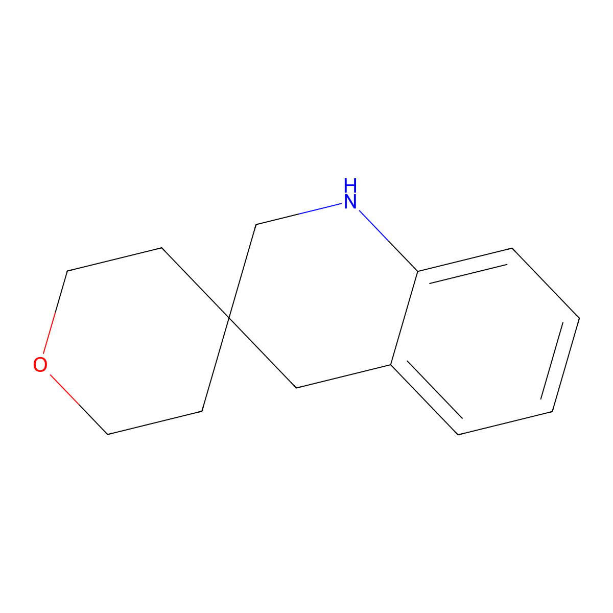 2',4'-Dihydro-1'H-spiro[oxane-4,3'-quinoline] molecular structure, CAS 1448855-03-5