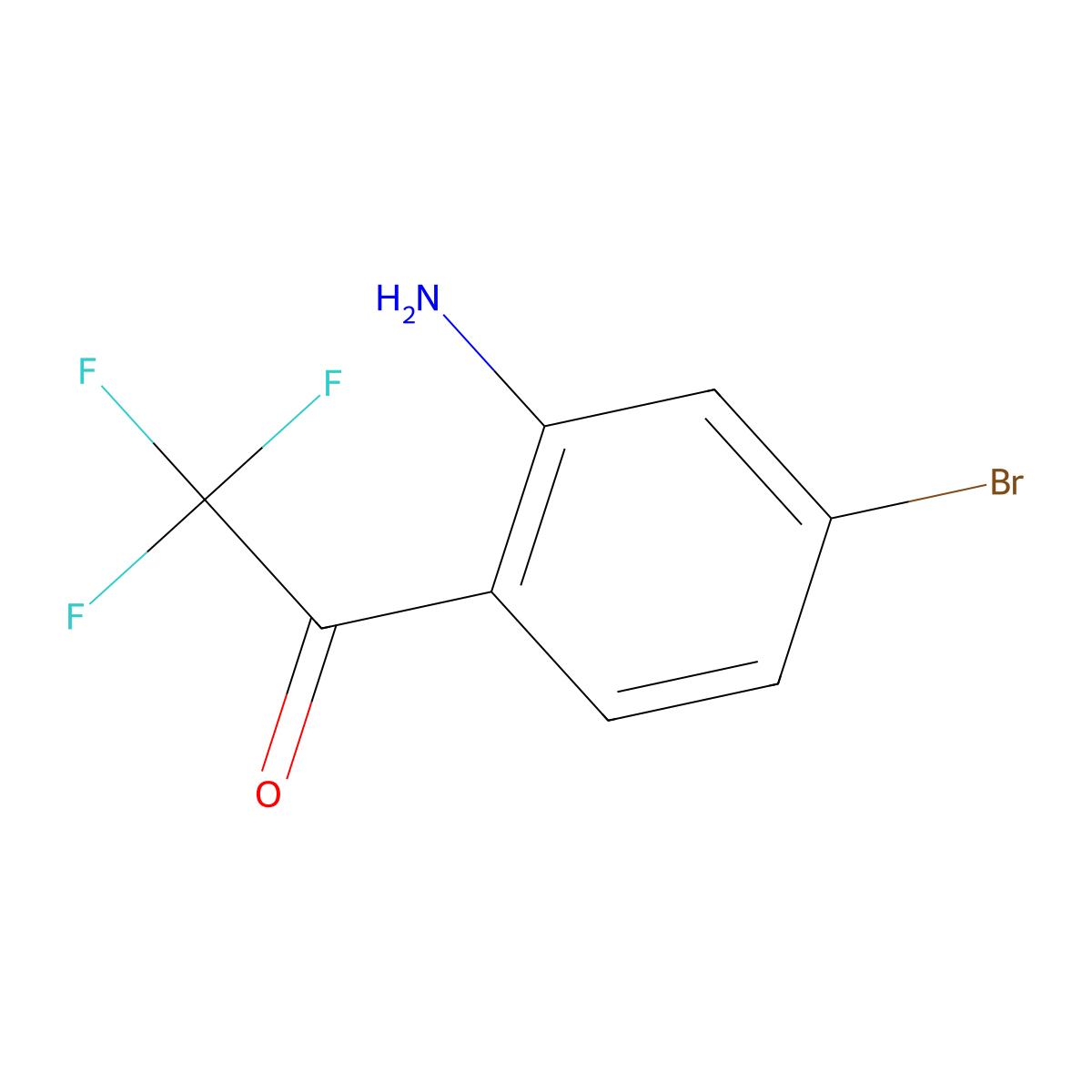 2'-Amino-4'-bromo-2,2,2-trifluoroacetophenone molecular structure, CAS 1448858-53-4