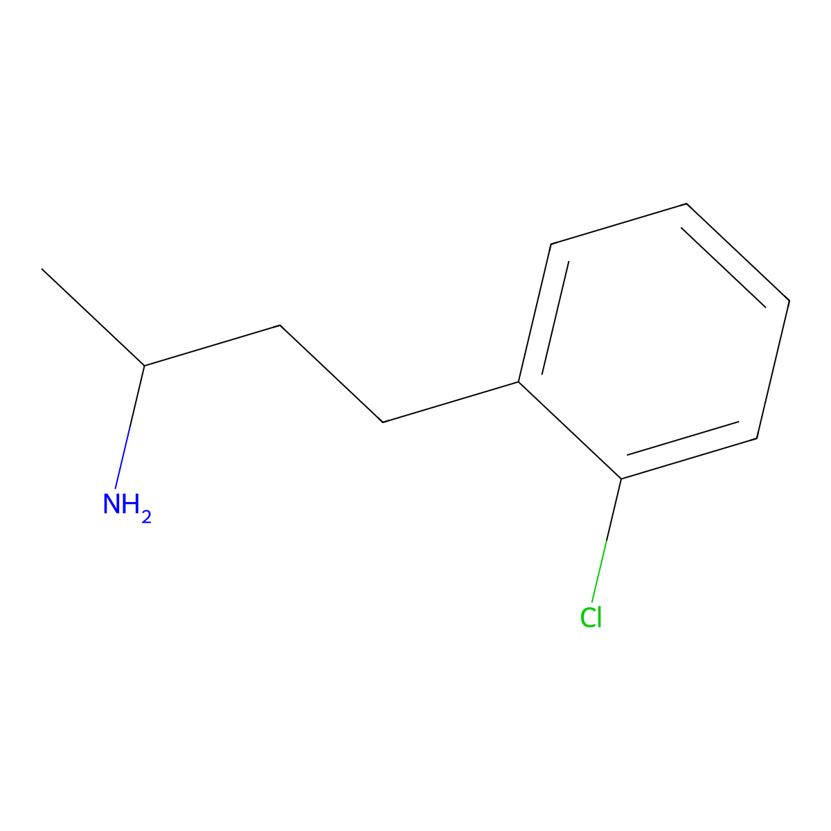 4-(2-Chlorophenyl)butan-2-amine molecular structure, CAS 144887-95-6