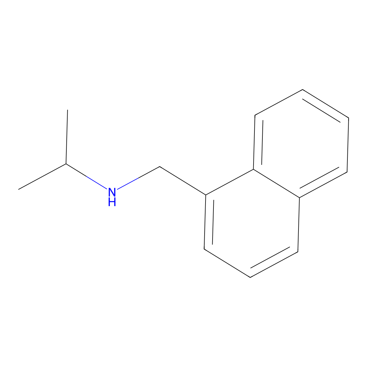 N-(naphthalen-1-ylmethyl)propan-2-amine molecular structure, CAS 14489-77-1