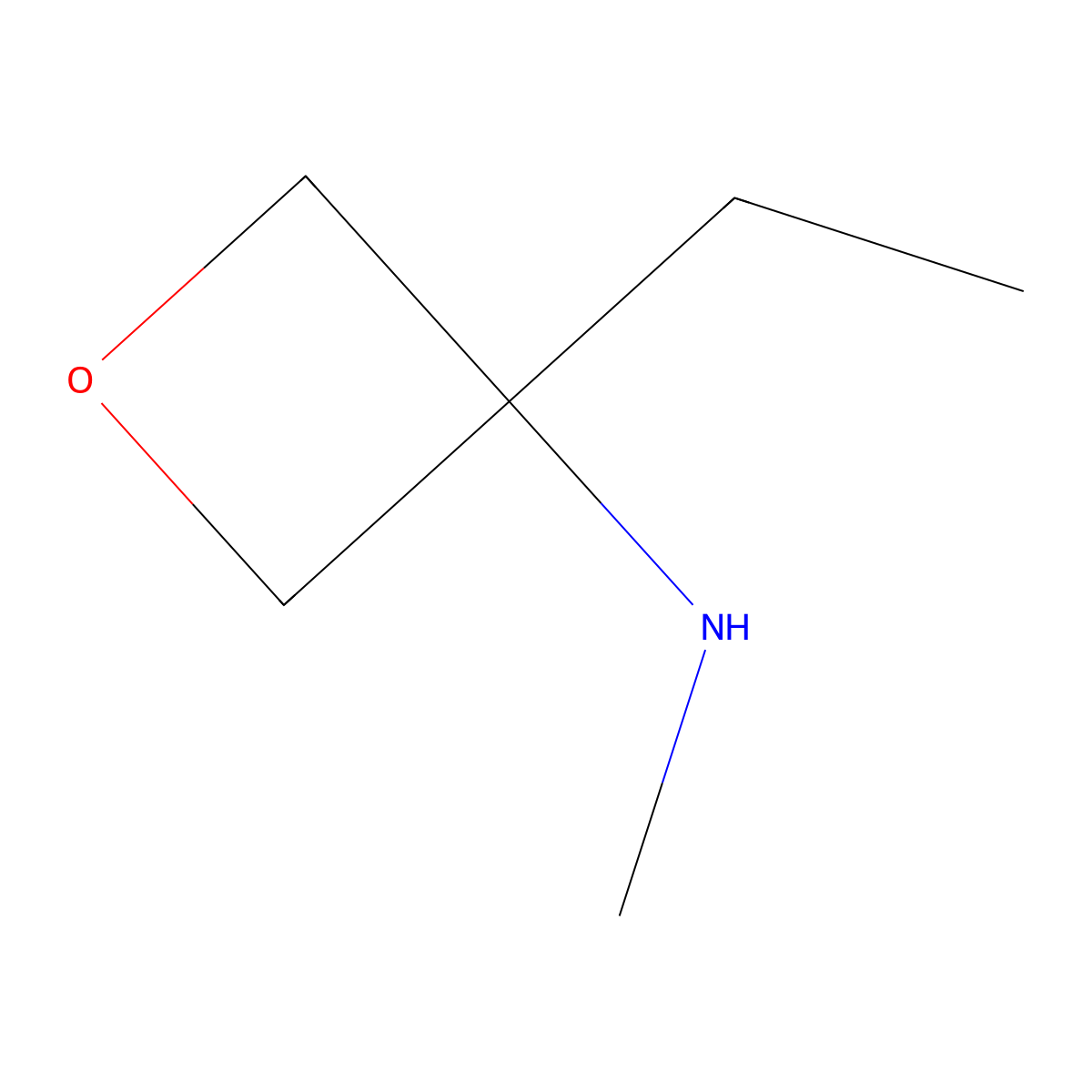 3-Oxetanamine, 3-ethyl-N-methyl- molecular structure, CAS 1448960-73-3