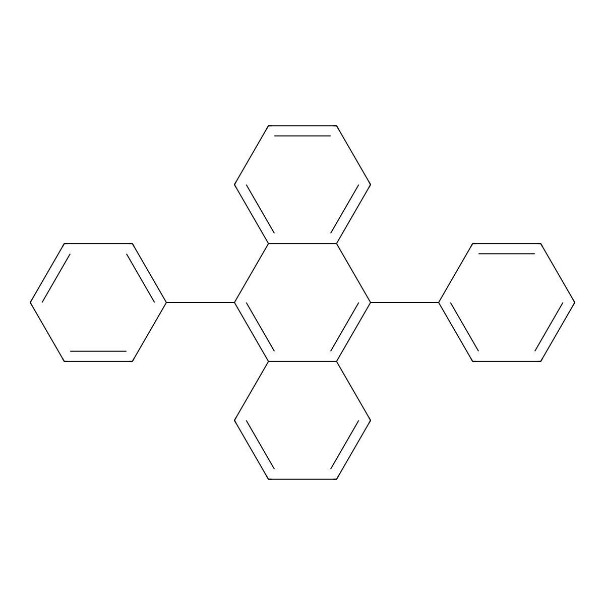 9,10-Diphenylanthracene molecular structure, CAS 1449-10-1