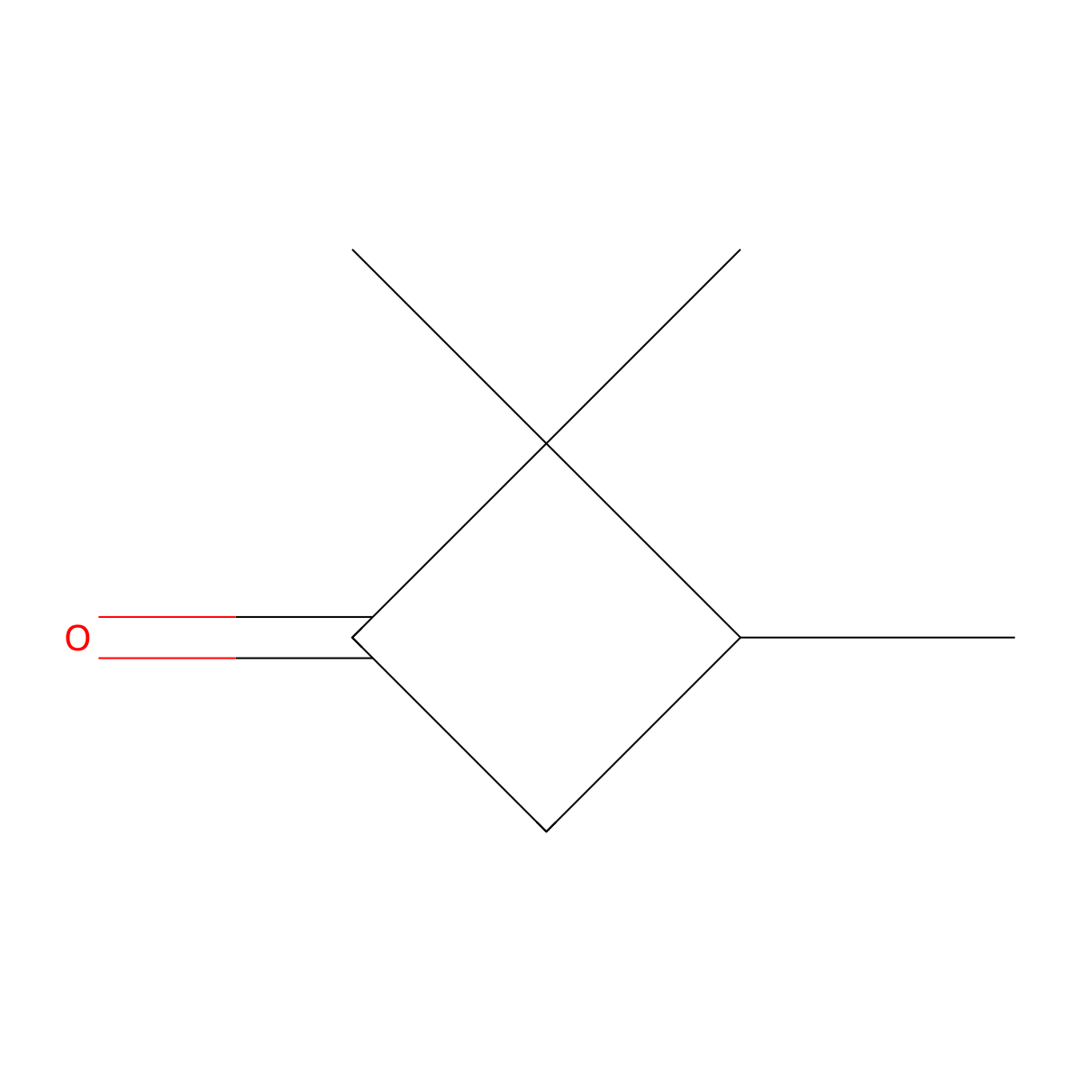 2,2,3-Trimethylcyclobutan-1-one molecular structure, CAS 1449-49-6