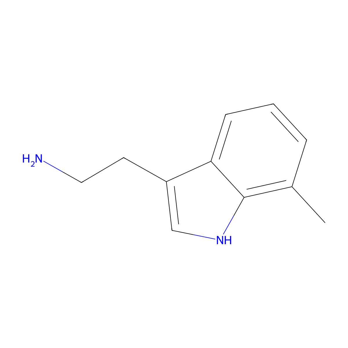 7-Methyltryptamine molecular structure, CAS 14490-05-2