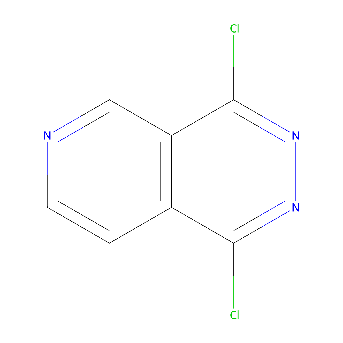 1,4-Dichloropyrido[4,3-d]pyridazine molecular structure, CAS 14490-19-8
