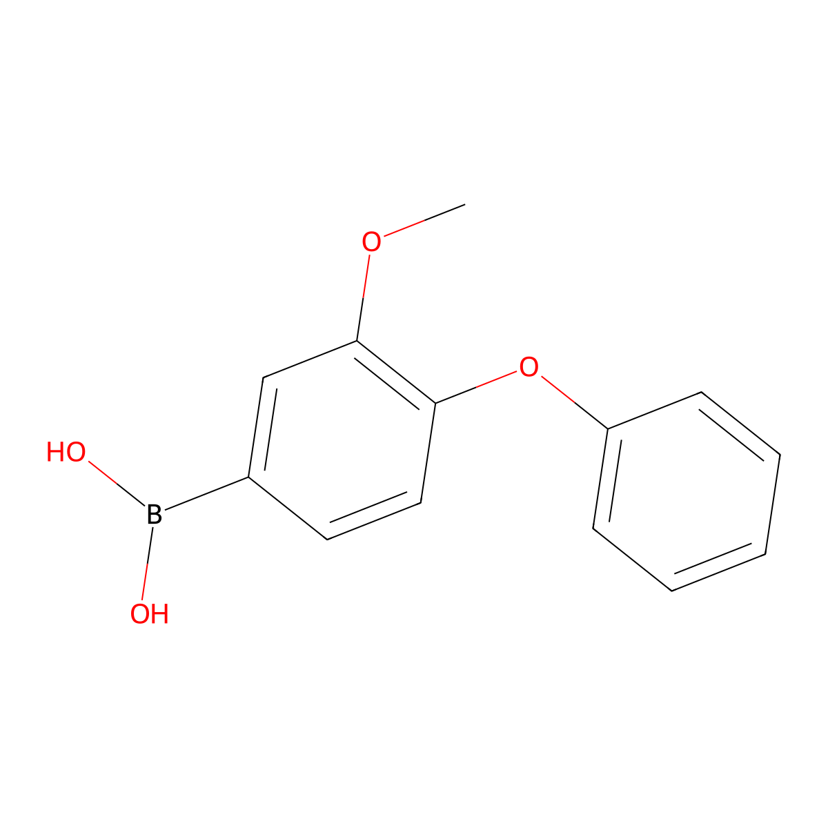3-Methoxy-4-phenoxyphenylboronic acid molecular structure, CAS 1449001-29-9